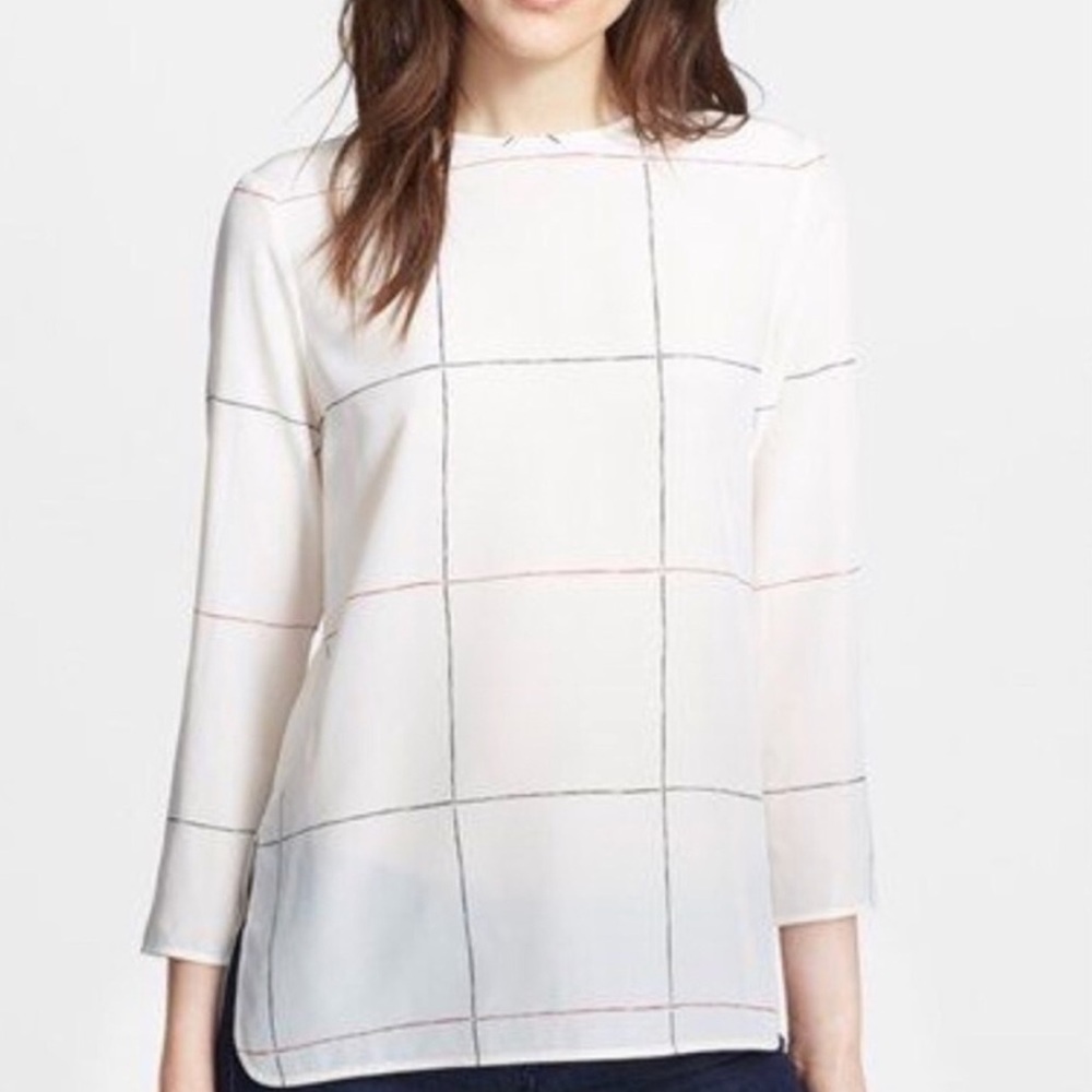 Theory silk top Sz L